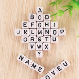 10MM Acrylic Letter Beads Cube Alphabet Jewelry Making DIY Name Bracelet