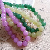 10MM 114Pcs 3 Colors Natural Stone Beads Jewelry Findings