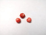 Pink Japan Sea Coral Carved Flower Pendant