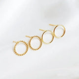10MM Round Stud Earrings High Jewelry Making Supplies Diy Accessories