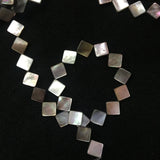 Natural Butterfly Shell Round Square Jewelry Beads 76Pcs