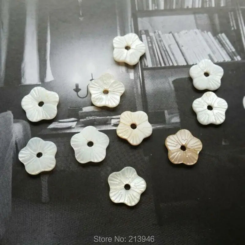 10MM 80Pcs Natural Shell Beads Stone Jewelry Findings DIY