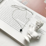 Minimalist 925 Sterling Silver Agate Oval Pendant Necklace Charm