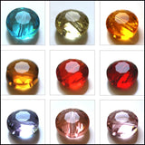 10MM Austria Flat Round Glass Faceted Bead For Bracelet Jewelry Making