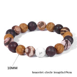 10MM Beads Bracelet Mix Agates Quartz Crystal Matte Stone