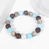 10MM Beads Bracelet Mix Agates Quartz Crystal Matte Stone