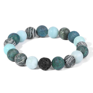 10MM Beads Bracelet Mix Agates Quartz Crystal Matte Stone