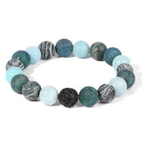 10MM Beads Bracelet Mix Agates Quartz Crystal Matte Stone
