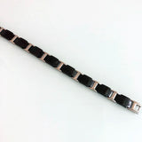 10MM Ceramic Stainless Steel Men's Chain Bracelets Hematite Magnetic Male