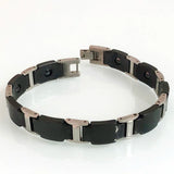 10MM Ceramic Stainless Steel Men's Chain Bracelets Hematite Magnetic Male