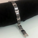 10MM Ceramic Stainless Steel Men's Chain Bracelets Hematite Magnetic Male