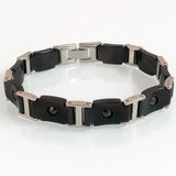 10MM Ceramic Stainless Steel Men's Chain Bracelets Hematite Magnetic Male