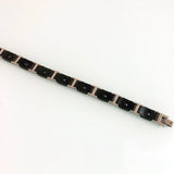 10MM Ceramic Stainless Steel Men's Chain Bracelets Hematite Magnetic Male