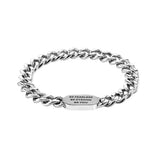 10MM Stainless Steel Personalized Family Love Tag Bracelet for Men