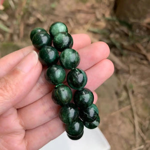 10MM Green Seraphinite Bracelet Women Men Clinochlore Crystal