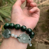 10MM Green Seraphinite Bracelet Women Men Clinochlore Crystal