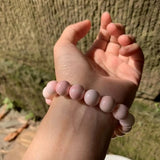 10MM Natural Pink Queen Shell Bracelet for Women