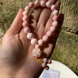 10MM Natural Pink Queen Shell Bracelet for Women