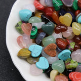 10MM Natural Stone Heart for Earrings, Necklace