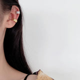 925 Sterling Silver Convex Surface Clip Earrings TLE1176