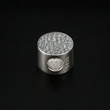 10MM Bezel Beads Settings Breast Milk Resin Pendant 925 Sterling Silver