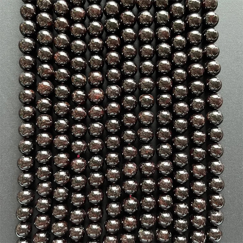 10MM Brazil Wine Burgundy Garnet Gemstone Beads for Jewelry Making