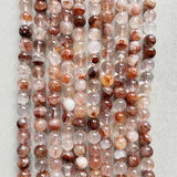 10MM Red Quartz Multi-Inclusions Crystal Stone Beads for Jewelry Making