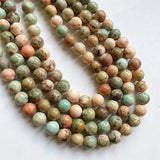 Red Hubei Turquoise Stone Beads 10MM Healing Power Muslim Prayer Rosary DIY