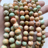 Red Hubei Turquoise Stone Beads 10MM Healing Power Muslim Prayer Rosary DIY