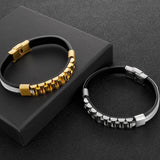 10MM Wide Stainless Steel Bracelet for Men Engraveable