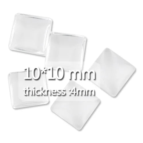 Top Quality 10MM Clear Crystal Glass Cabochon
