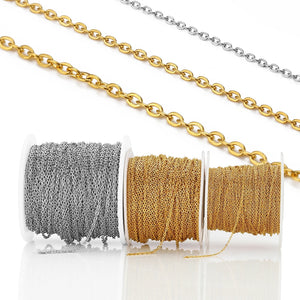 Stainless Steel Chain Necklace DIY Jewelry Making Components