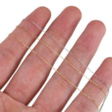 10M 2M Stainless Steel Chain Thin Beading Cable Chains DIY Bracelet Necklace