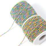 10M Stainless Steel Bead Chain Enamel Necklace Ball Chain