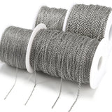 10M Stainless Steel Chain Roll Bracelet Necklace DIY Jewelry Making DIY Bulk