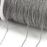 10M Stainless Steel Chain Roll Bracelet Necklace DIY Jewelry Making DIY Bulk