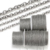 10M Stainless Steel Chain Roll Bracelet Necklace DIY Jewelry Making DIY Bulk