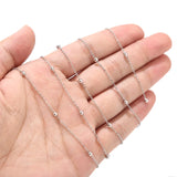 10M Stainless Steel Link Chain Necklace Bulk Cable 1mm Width Chain for DIY