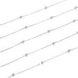 10M Stainless Steel Link Chain Necklace Bulk Cable 1mm Width Chain for DIY