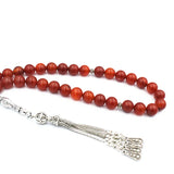 10Mm Natural Agate Round Beads Islamic Rosary Allah Bracelet Pendant