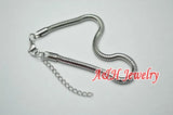 5mm Snake Chain Stainless Steel Bracelet 8'' Length Men Women