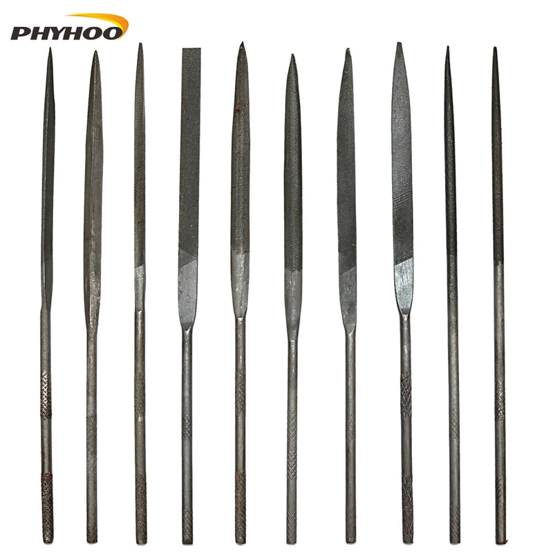 10PC Diamond Mini Needle File Set 140mm for Glass Stone Hobbies Crafts