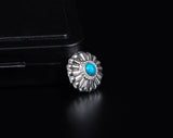 10PC 16MM WESTERN FLORAL TURQUOISE BEADS BLING LEATHERCRAFT CONCHOS