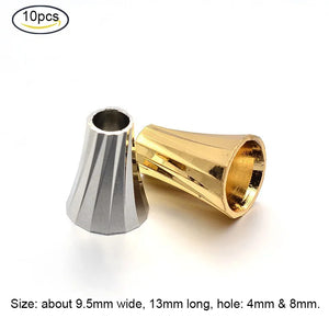 10PC 7 Style Brass Bead Cones Mix for DIY Crafting Jewelry Making