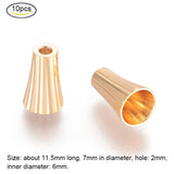 10PC 7 Style Brass Bead Cones Mix for DIY Crafting Jewelry Making