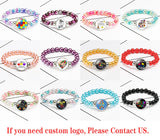 Autism Awareness Ribbon Bracelet Snap Buttons Women Bracelets Jewelry