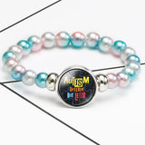 Autism Awareness Ribbon Bracelet Snap Buttons Women Bracelets Jewelry