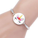 Enamel Unicorn Bracelet for Kids - Life Is Magical Horse Jewelry