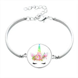 Enamel Unicorn Bracelet for Kids - Life Is Magical Horse Jewelry