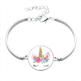 Enamel Unicorn Bracelet for Kids - Life Is Magical Horse Jewelry